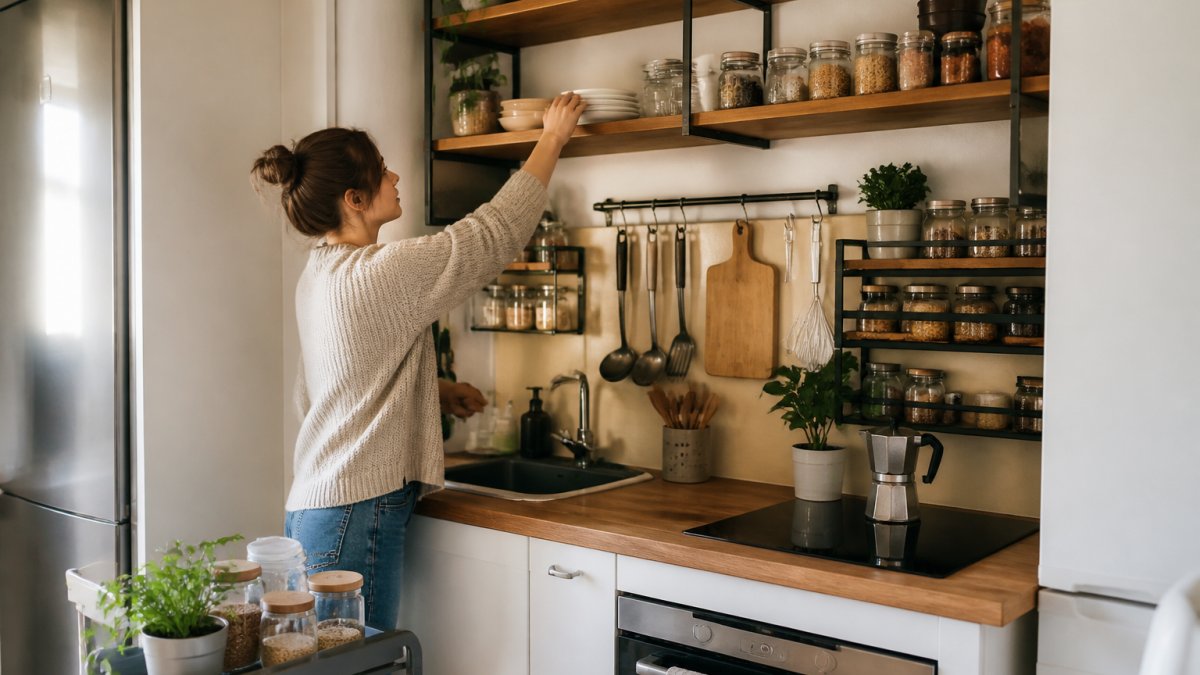 How to Organize a Small Apartment Kitchen: 7 Smart Steps