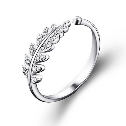 Simple Fashion Design Leaf Ring