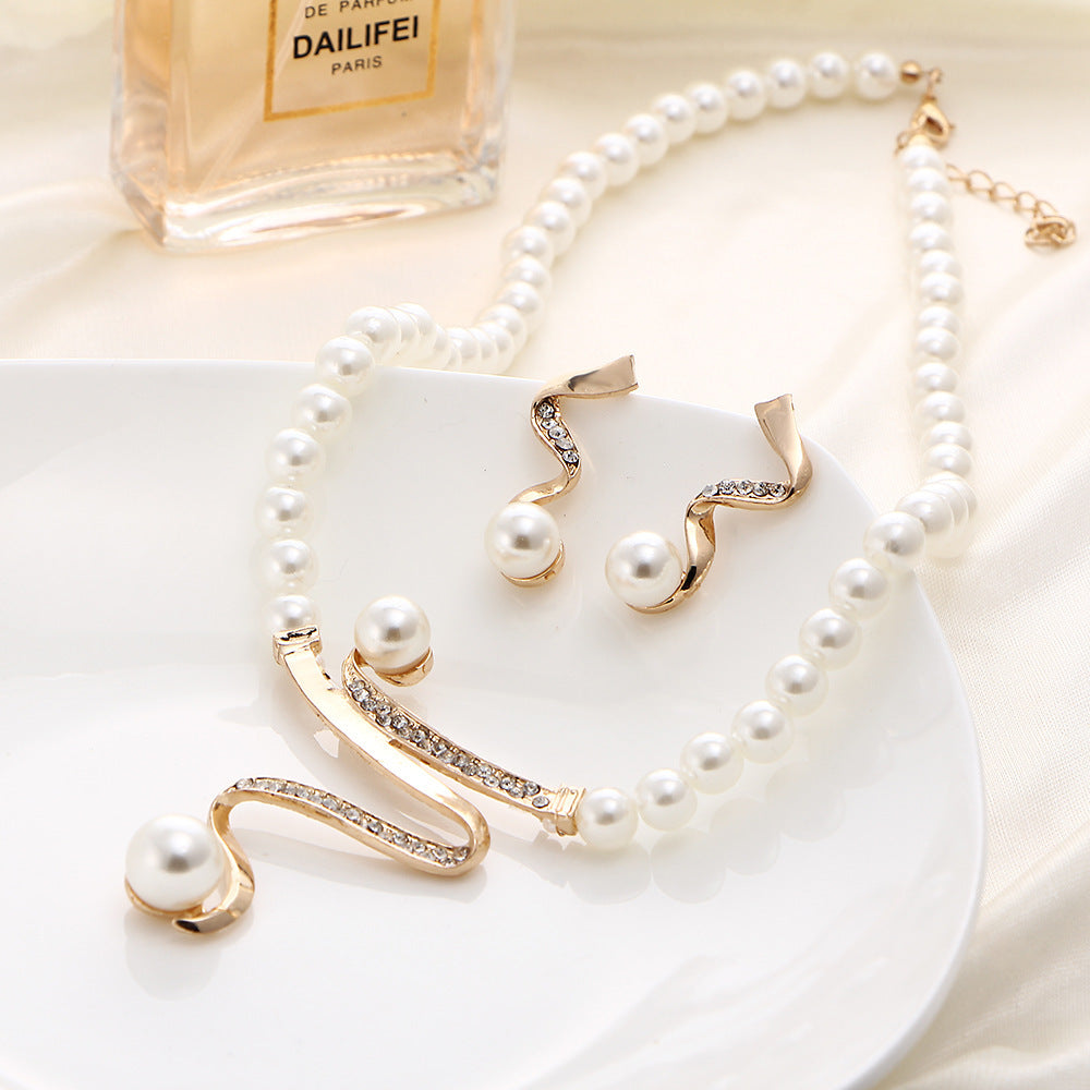 Simulated Pearl Jewelry Sets for Women