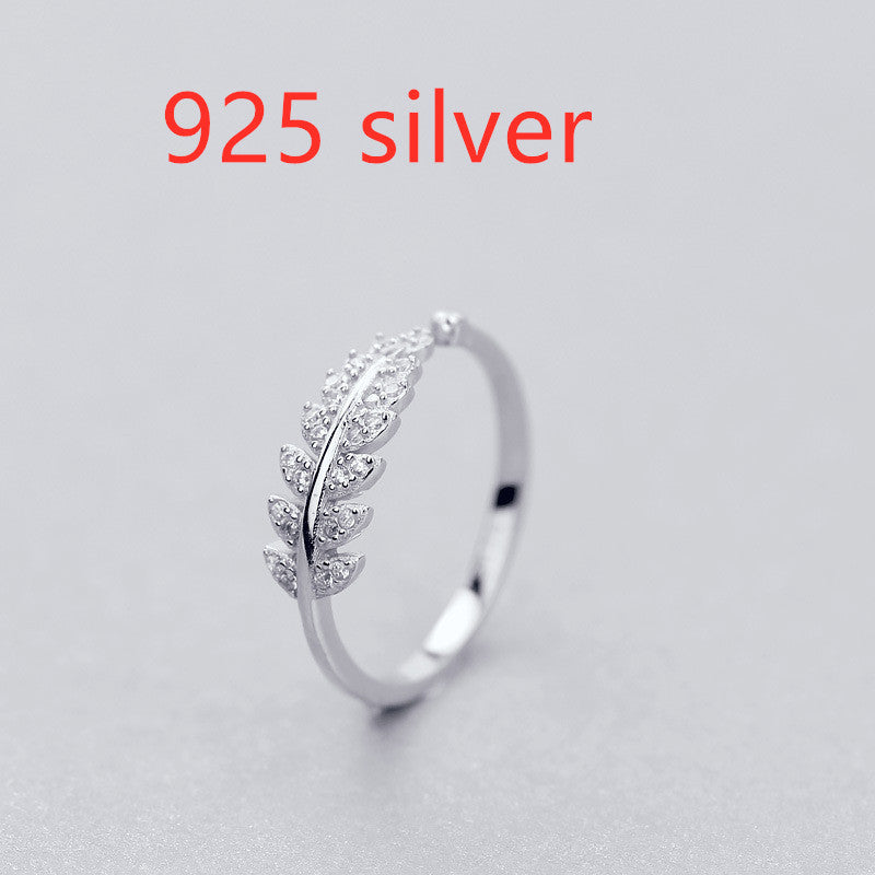 Simple Fashion Design Leaf Ring