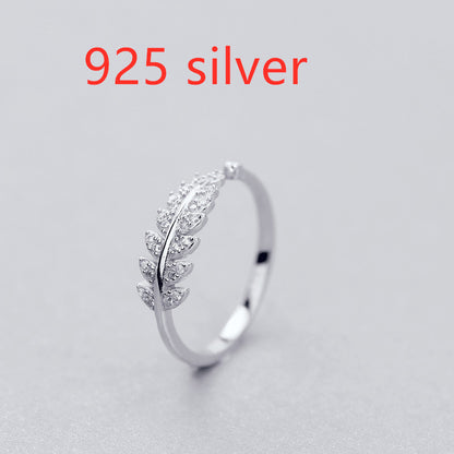 Simple Fashion Design Leaf Ring