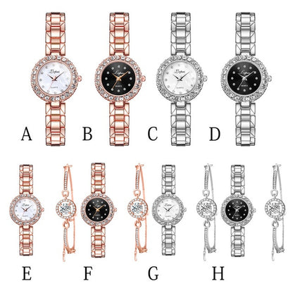 Bangle Clock Bracelet Wrist-Watch Set