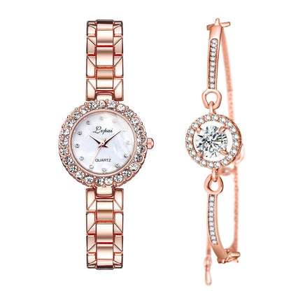 Bangle Clock Bracelet Wrist-Watch Set