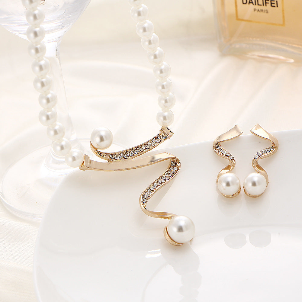 Simulated Pearl Jewelry Sets for Women