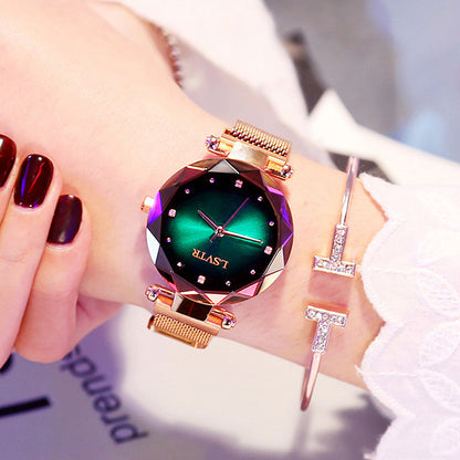 Rose Gold Starry Sky Magnet Watch