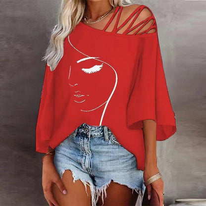 Women’s Casual Stitching Loose Top