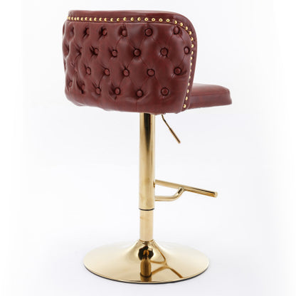 Adjustable PU Leather Upholstered Bar Stools