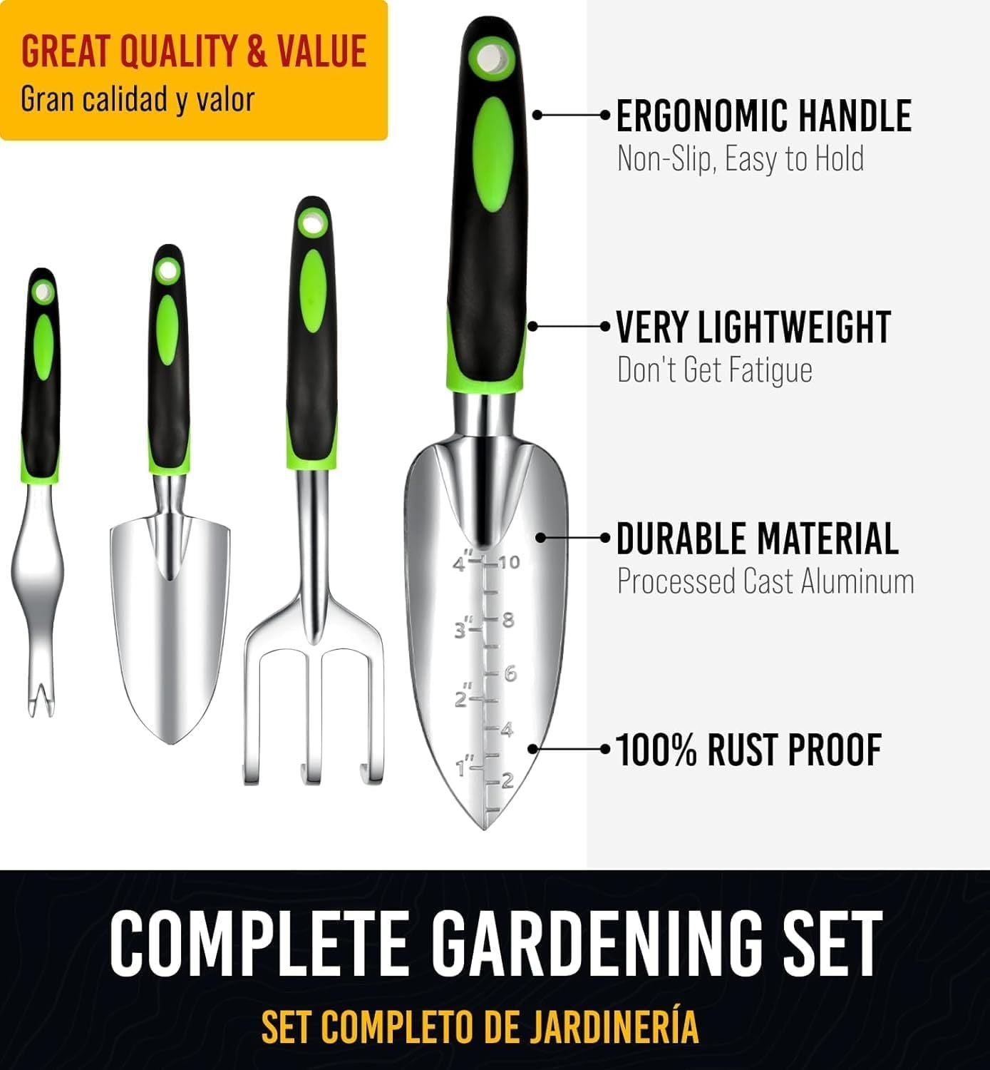 Heavy Duty Garden Tools 9Pieces Set